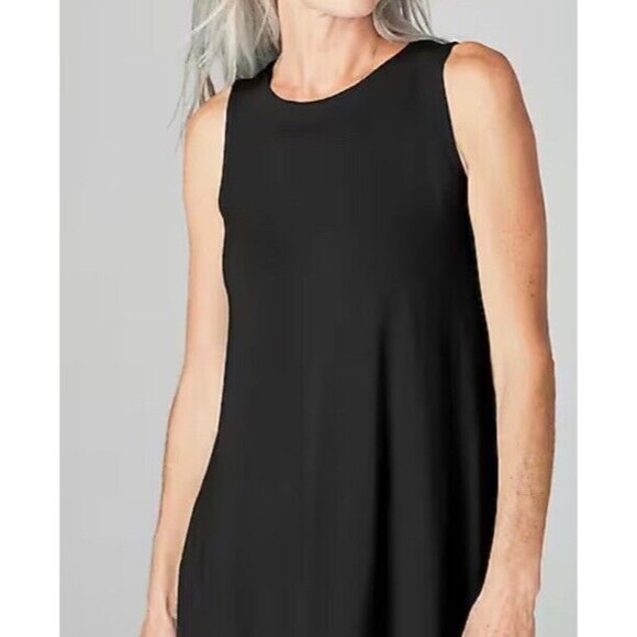 J. Jill Wearever Collection Layering Tank Top Size S Petite Black Side Vents - Picture 12 of 13
